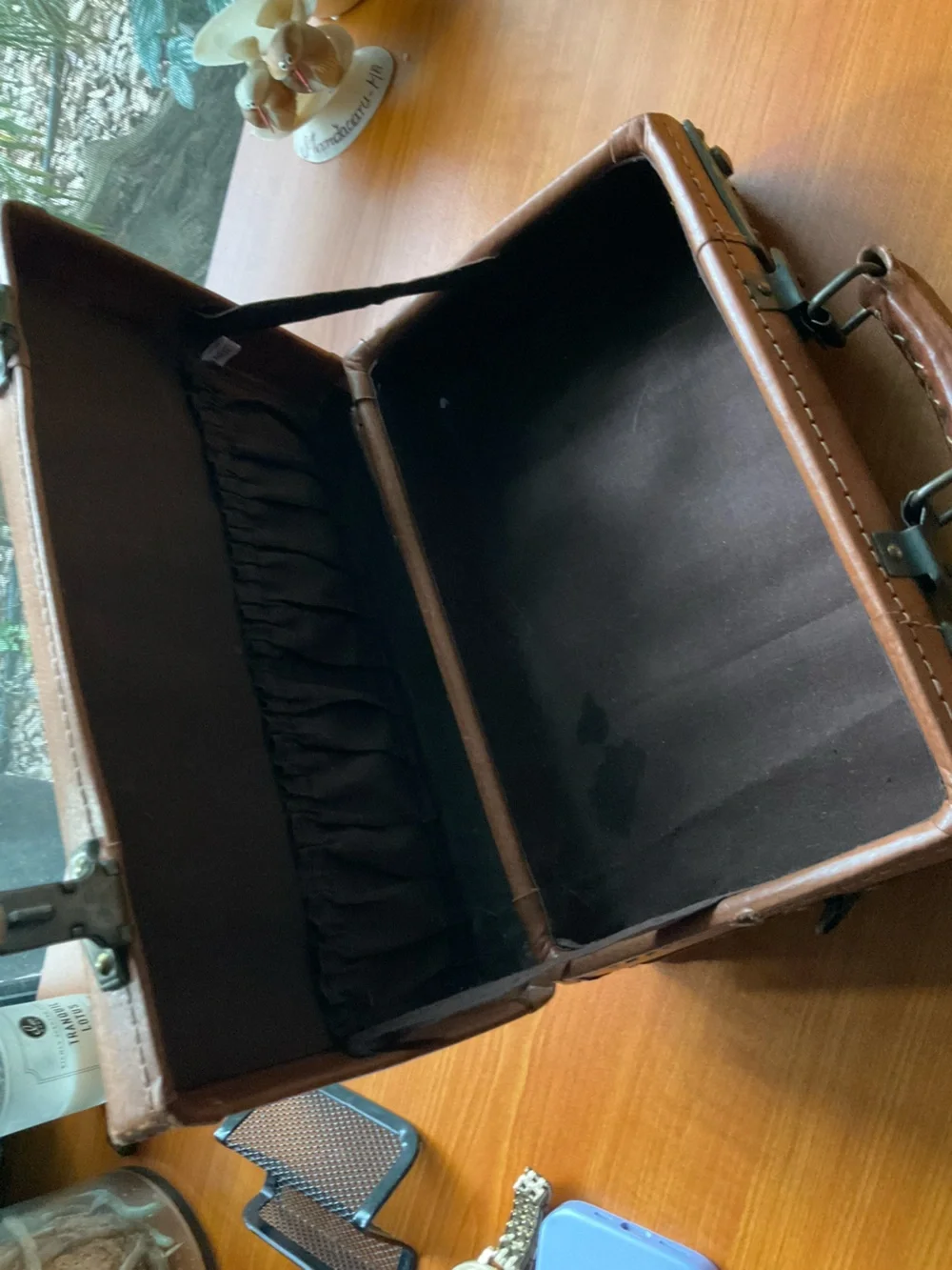 Pair of Vintage Train Case Luggage Lot of 2